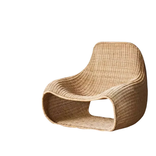 Elowena Modern Rattan Lounge Chair - Sustainable Comfort & Style