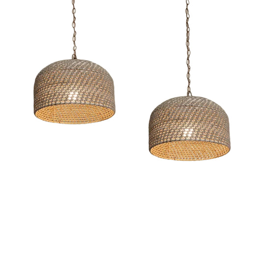 Handmade Hemp Rope Pendant Light - Rustic & Modern Design